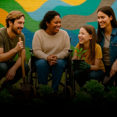 Onde há cuidado, há mudança. <br/> Onde há educação, há futuro. Onde há cuidado, há mudança. <br/> Onde há educação, há futuro.